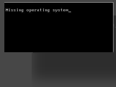 开机出现missing operating system是什么意思？