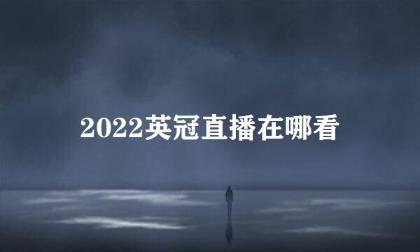 2022英冠直播在哪看