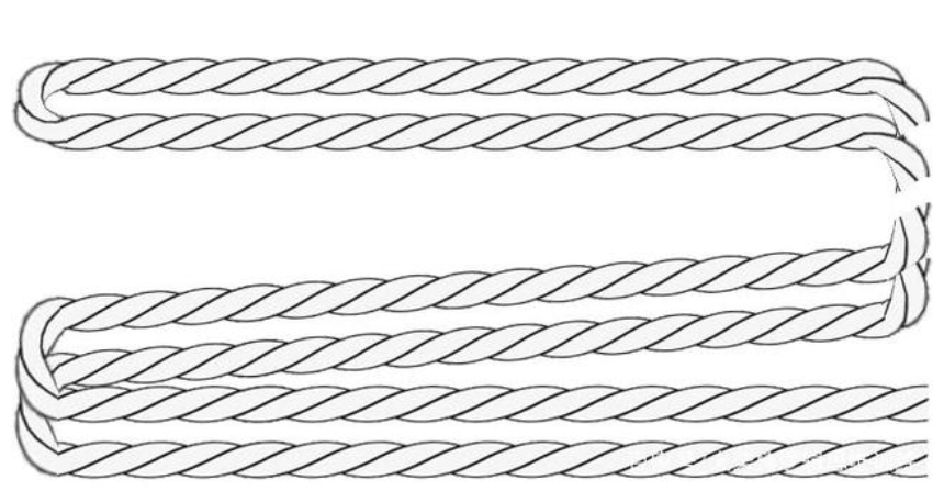 一根绳子对折的规律是什么?