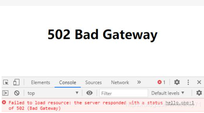 502bad gateway什么意思？