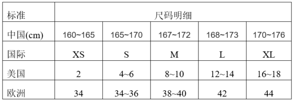 尺码l是多大