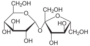 蔗糖分子的结构式和结构简式如何书写？