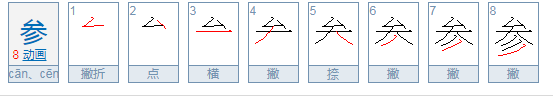 参的拼音怎么读？