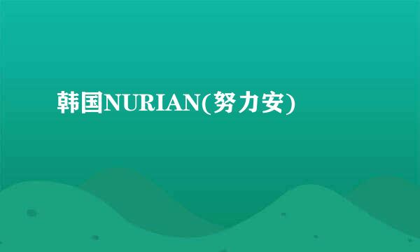 韩国NURIAN(努力安)