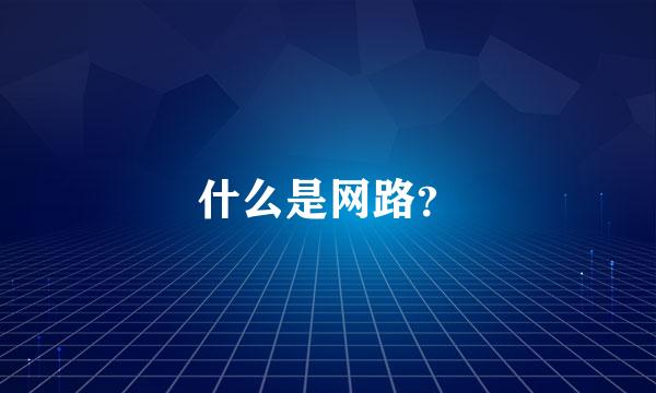 什么是网路？