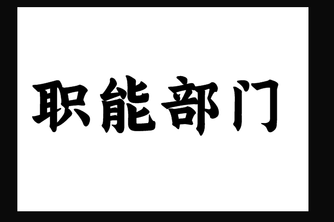 职能部门什么意思