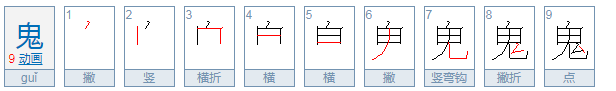 鬼的拼音