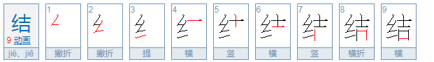 结怎么组词？