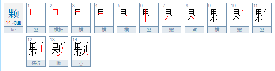 颗颗组词有哪些