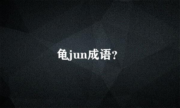 龟jun成语？