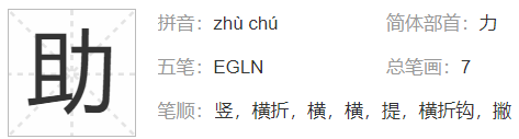 助字的部首