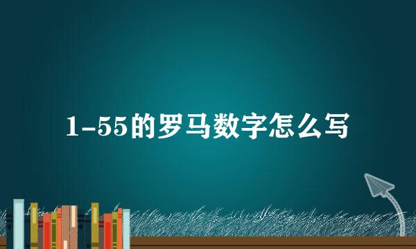 1-55的罗马数字怎么写