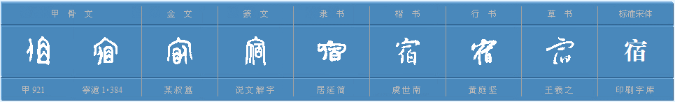 “宿”多音字怎么组词？