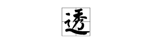 “透”字怎么组词