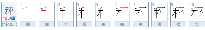 秤怎么组词