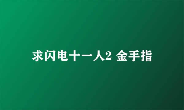 求闪电十一人2 金手指