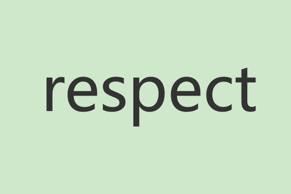 respect是什么意思