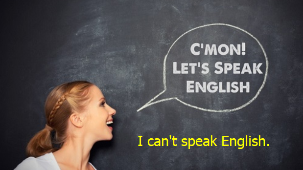 “我不会说英语”用英语怎么说？