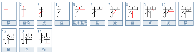 摧字怎么组词