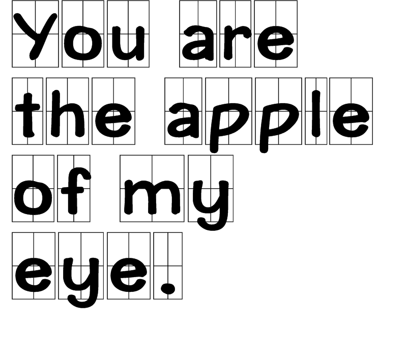 you are the apple of my eye.什么意思？