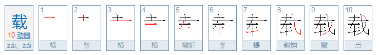 载的意思