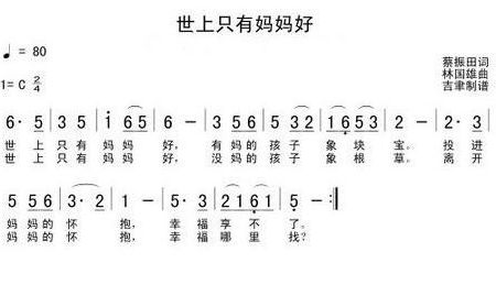 钢琴谱世上只有妈妈好这张图的低音左手和右手都是哪些音 谢谢了～