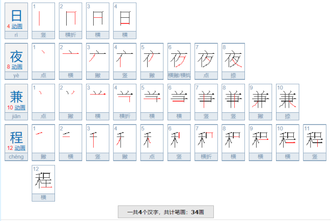 日夜兼程的意思