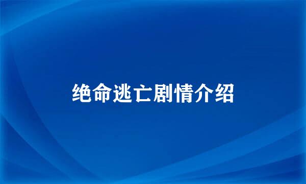 绝命逃亡剧情介绍