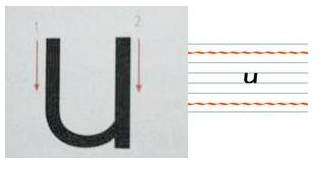 u在拼音格的正确写法