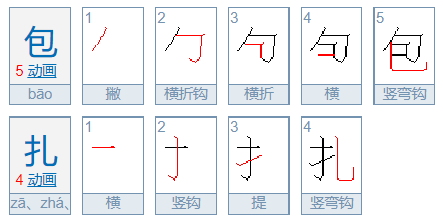 包扎读音是za还是zha？