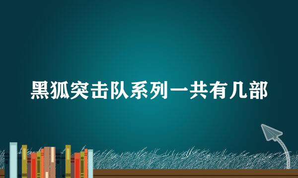 黑狐突击队系列一共有几部