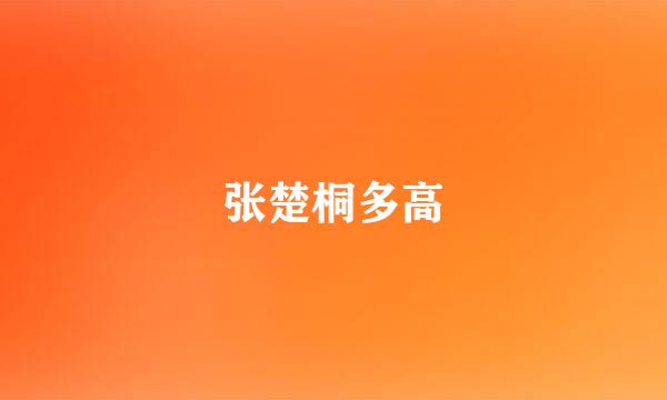 张楚桐多高