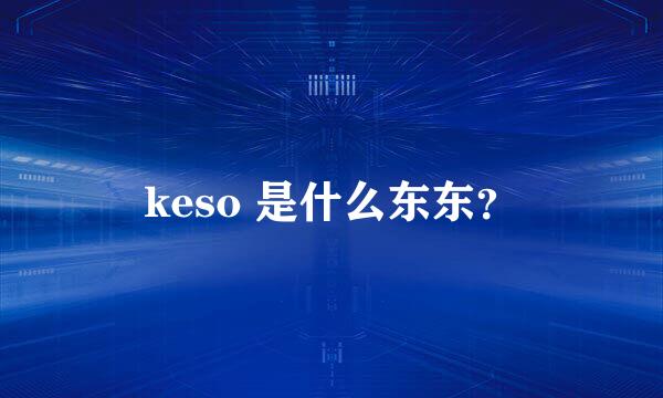 keso 是什么东东？