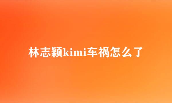 林志颖kimi车祸怎么了