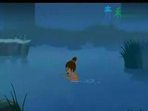 爆米花网青禾动画片一个女孩晚上河边洗澡被一群当兵的看到了