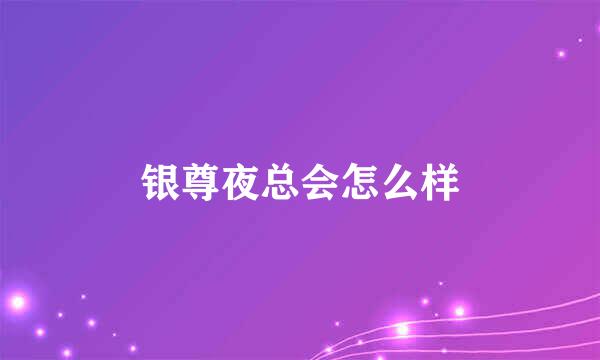 银尊夜总会怎么样