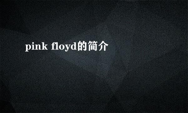 pink floyd的简介