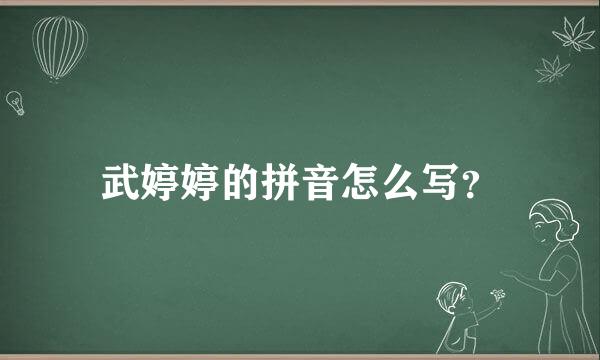 武婷婷的拼音怎么写？