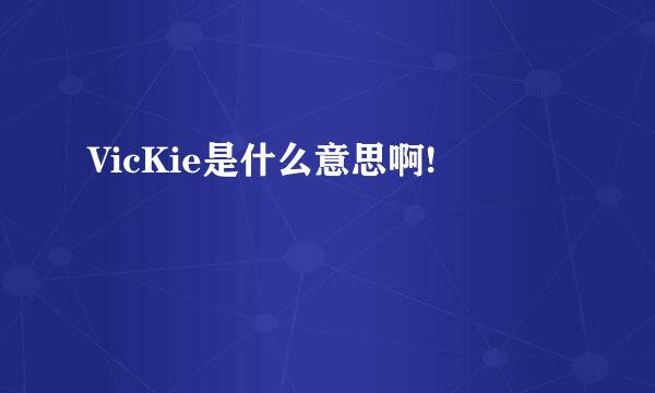 VicKie是什么意思啊!