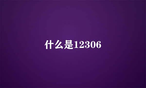 什么是12306