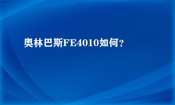 奥林巴斯FE4010如何？