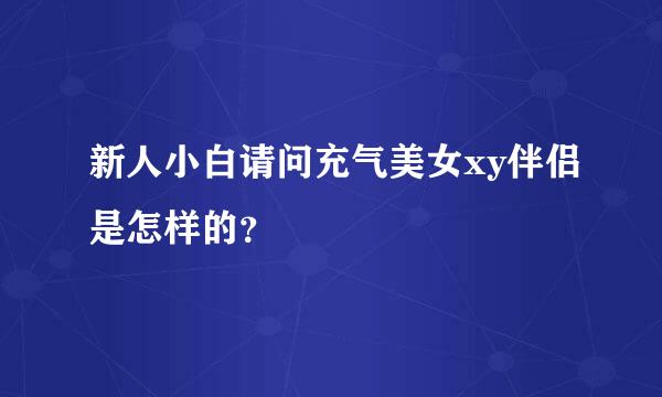 新人小白请问充气美女xy伴侣是怎样的？