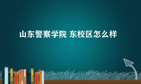 山东警察学院 东校区怎么样