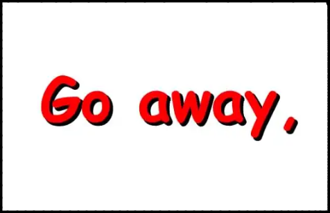 go away是什么意思