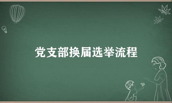 党支部换届选举流程