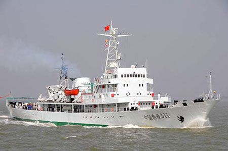 中国渔政311敢不敢向马国军舰开火