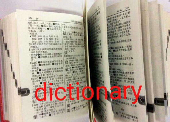 词典用英语怎么说
