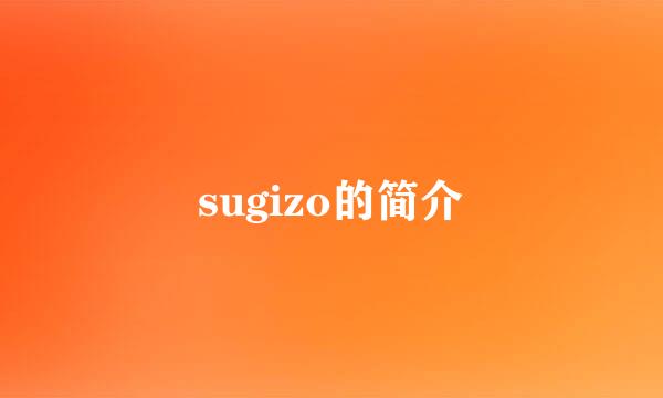 sugizo的简介