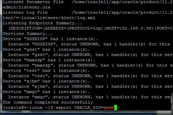 oracle怎么查看实例名