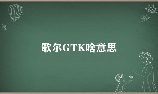 歌尔GTK啥意思